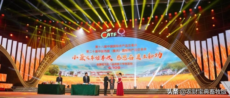 扬翔亮相第十八届中国国际农产品交易会，莫金枝董事长汇报产业扶贫产业